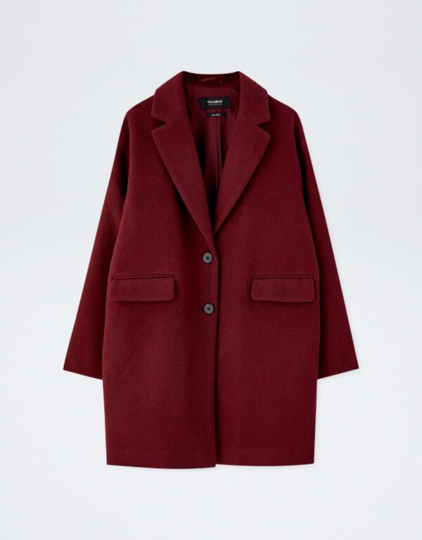 Long Denim Trench Coat With Belt - Image 4